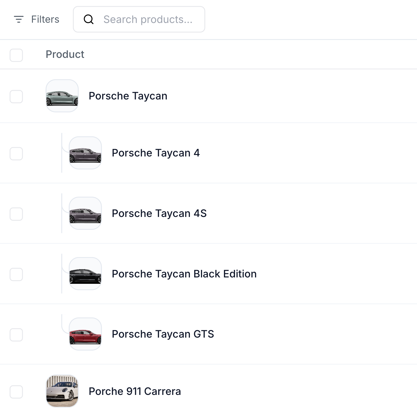 Central product & catalog management feature