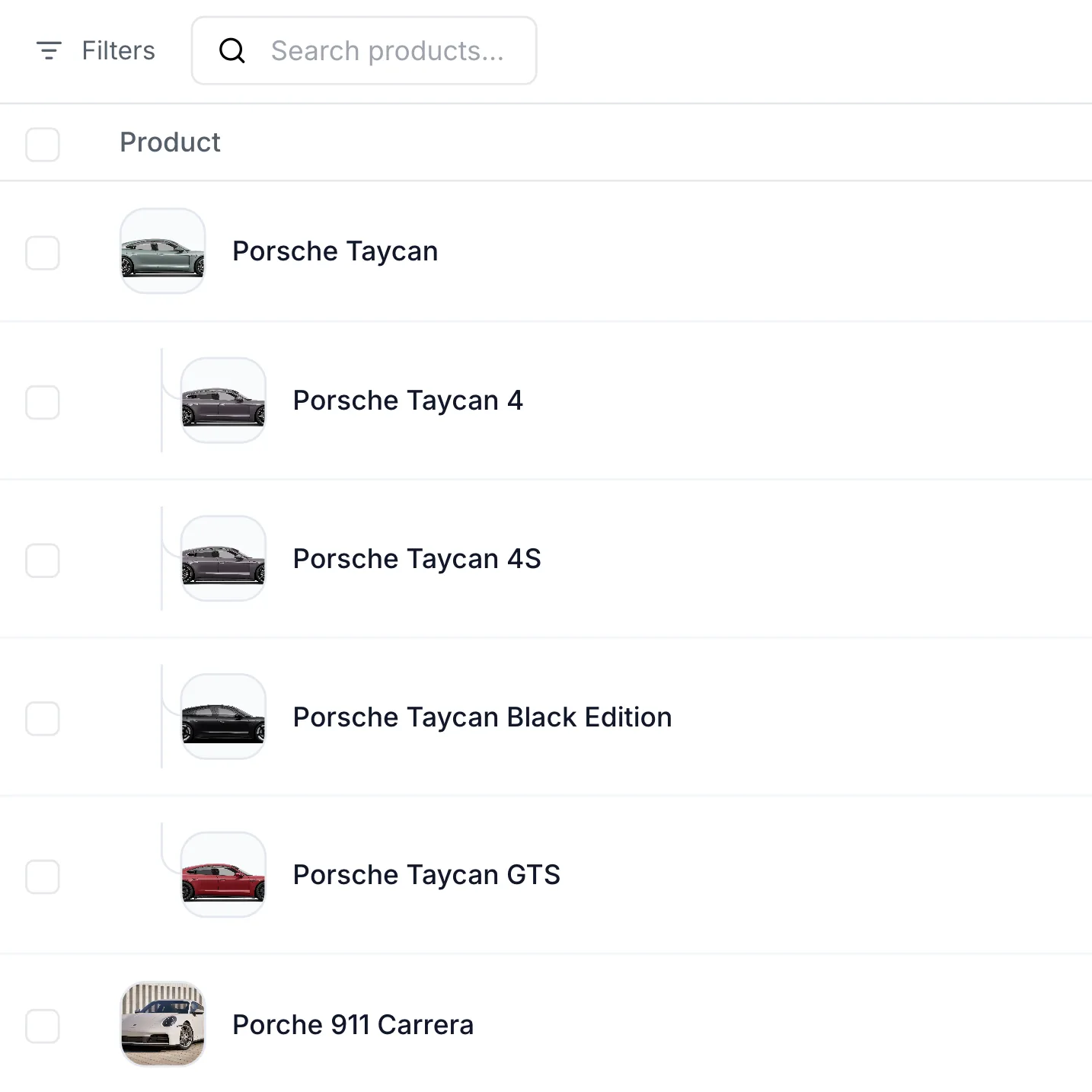 Central product & catalog management feature